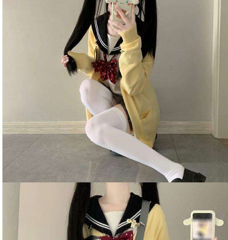 セーラー服 ゆったり 風カーディガン