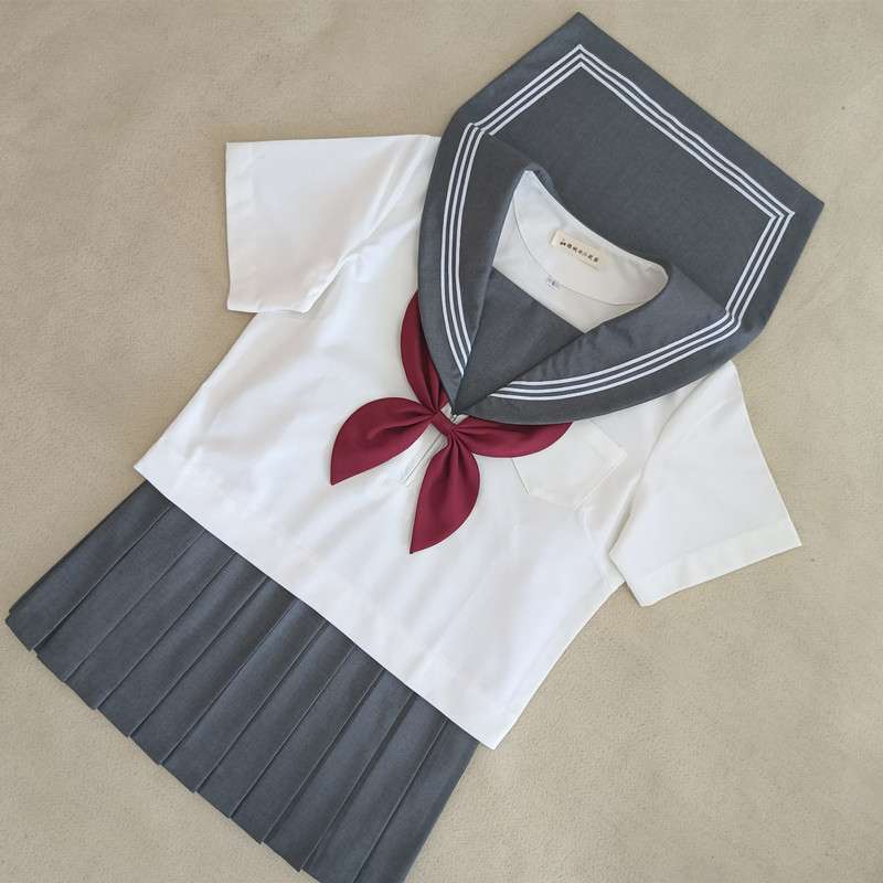 セーラー服 エレガントグレー＆ホワイト セット