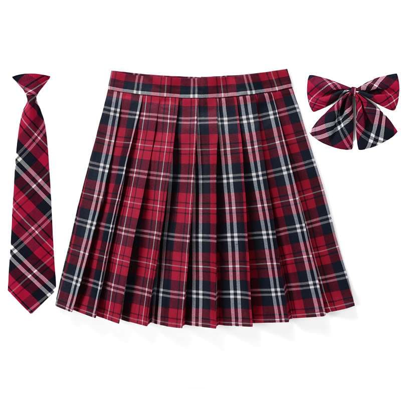 セーラー服 プリーツチェックスカート セット
