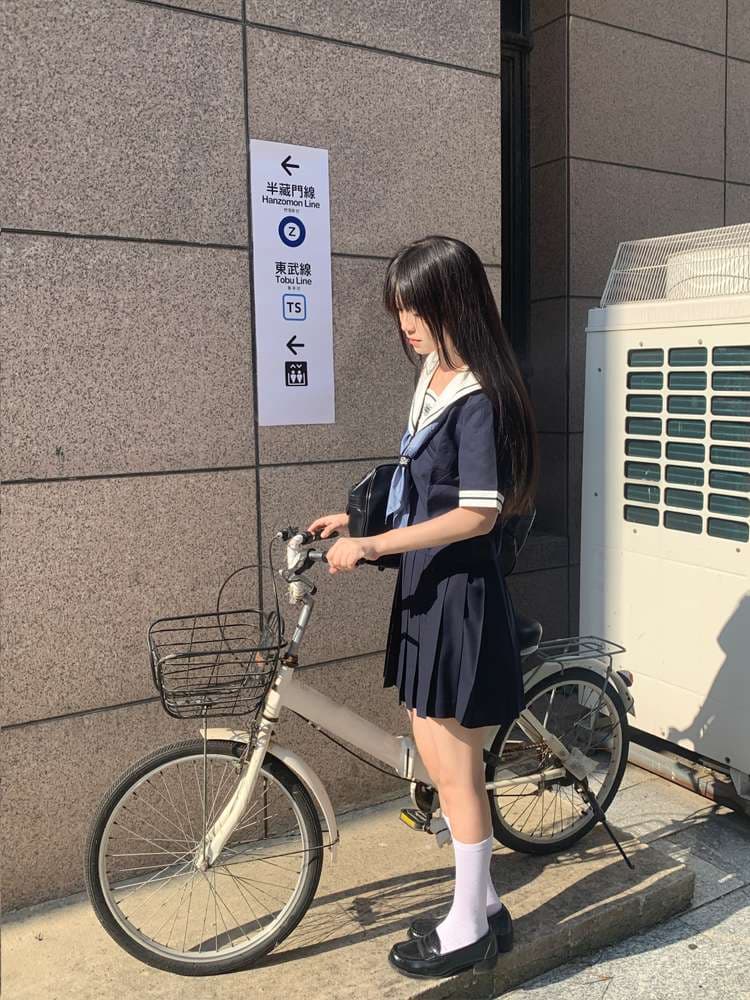 セーラー服 学生風 上下セット
