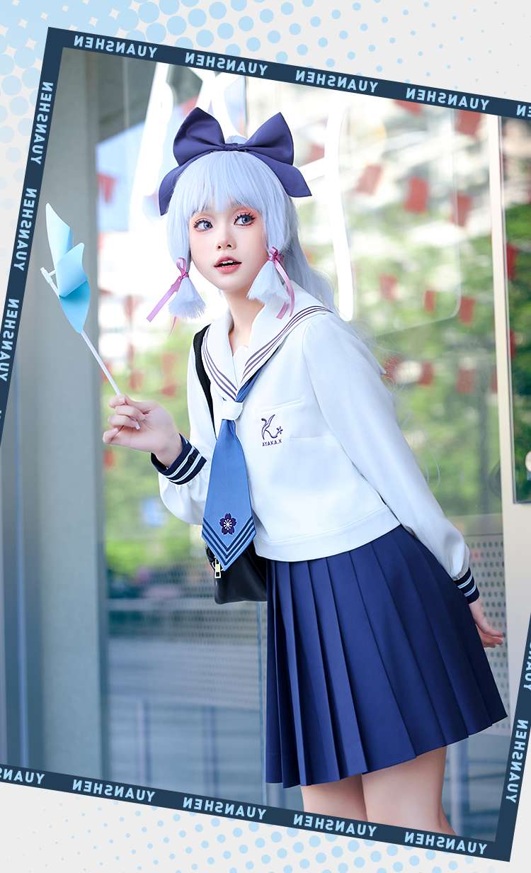 セーラー服 元気いっぱい！アニメ風セーラー制服コスプレセット