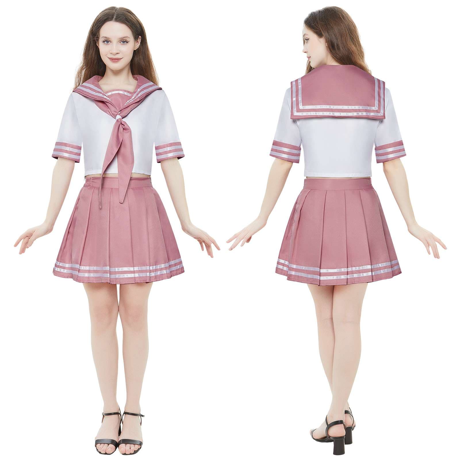 セーラー服 ピンクホワイト配色 コスプレ衣装