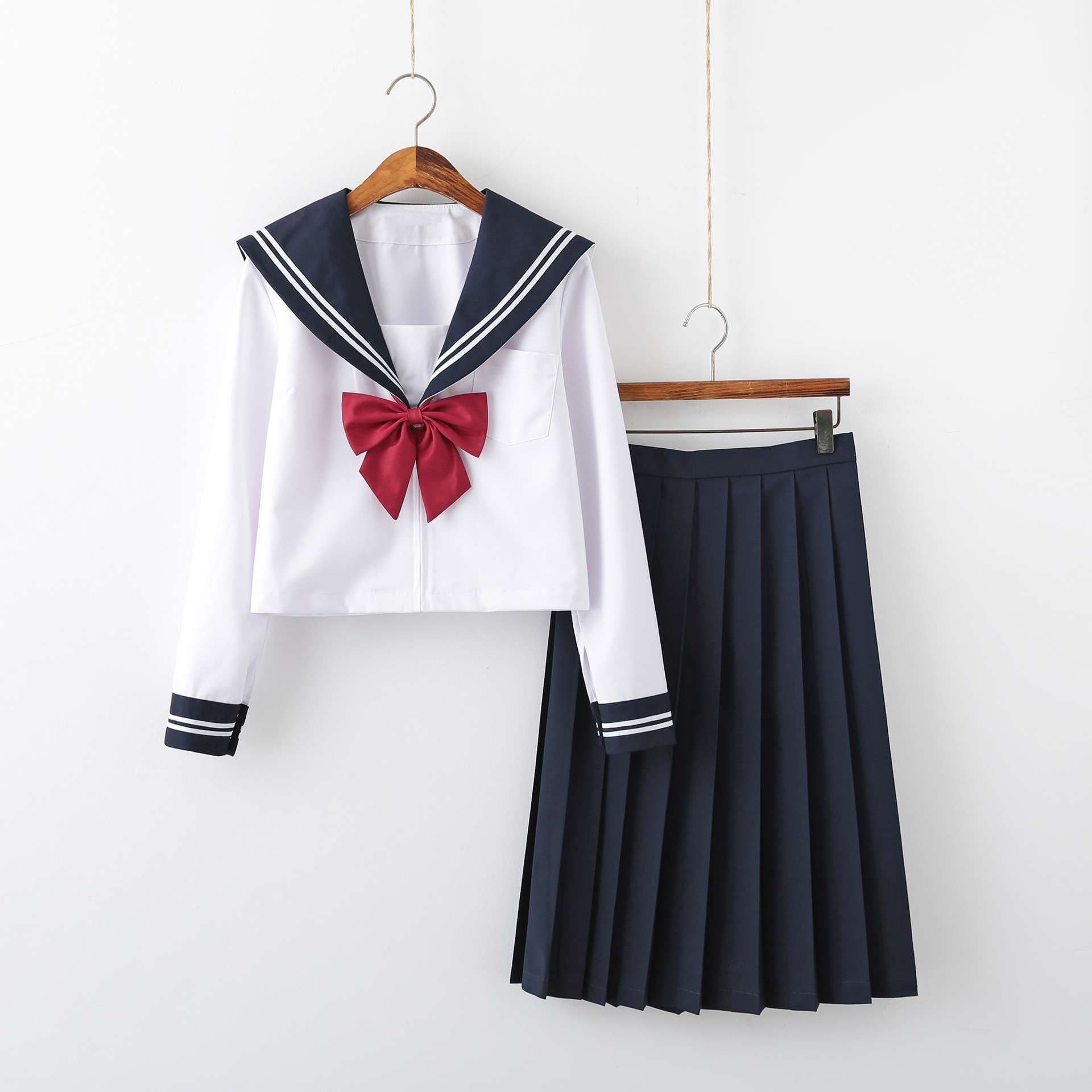 セーラー服 クラシック 紺白制服セット