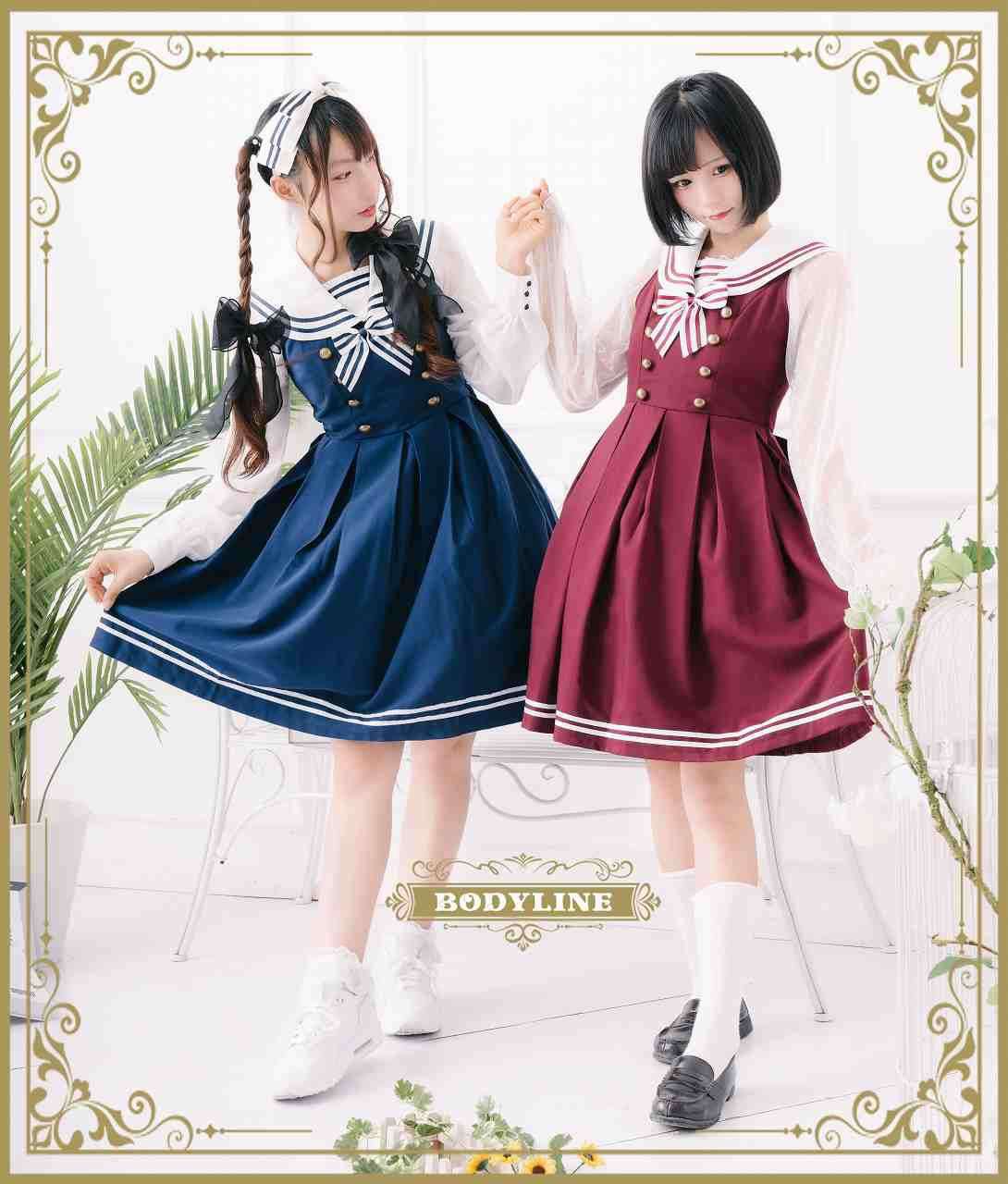 セーラー服 乙女心くすぐる甘々セーラーワンピース