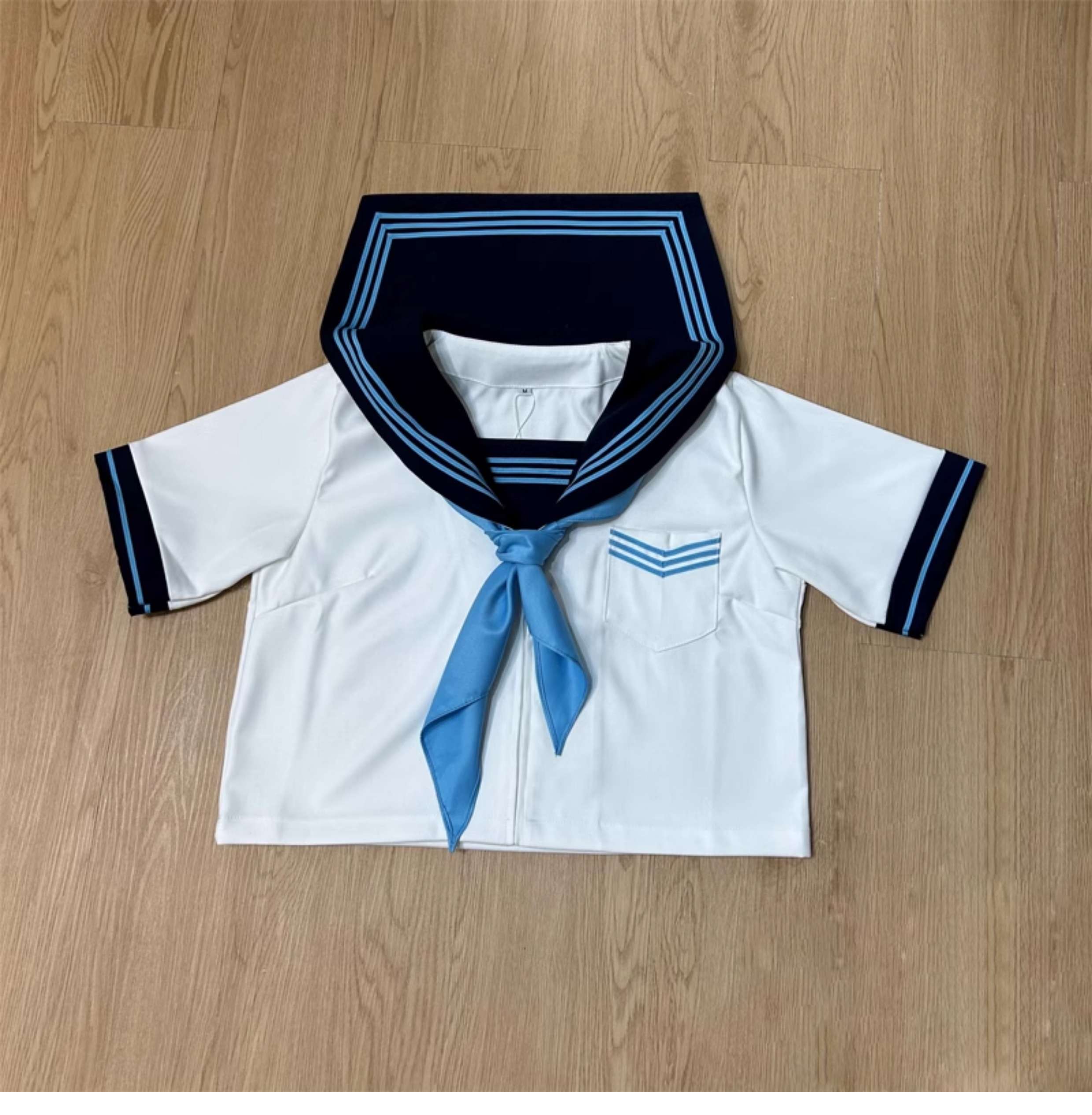 セーラー服 清楚な白襟 学生服上下セット