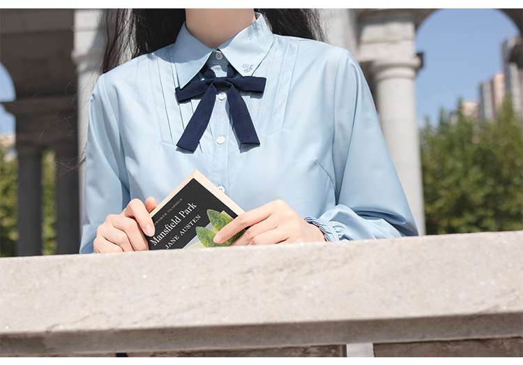セーラー服 クラシックスタイル 長袖ブラウス リボン付き