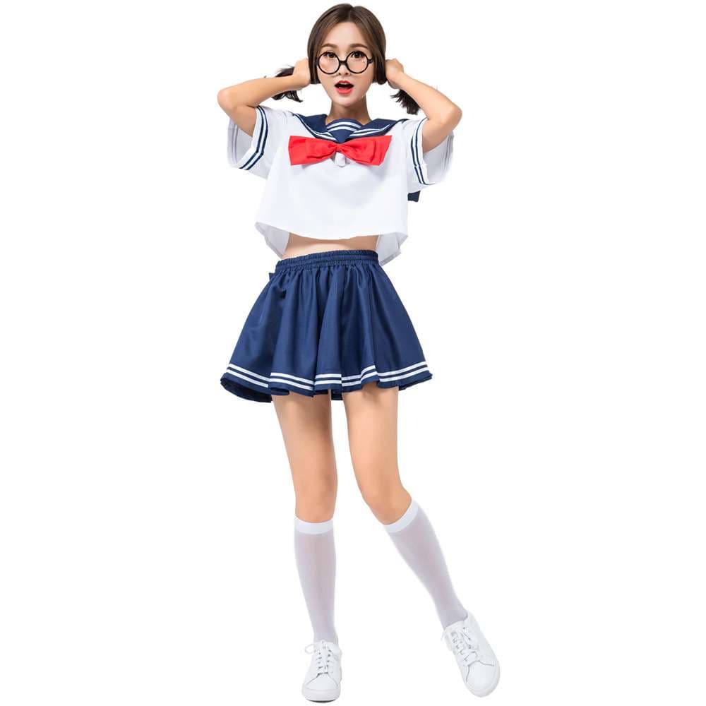 セーラー服 可愛い海軍風 コスプレ衣装セット