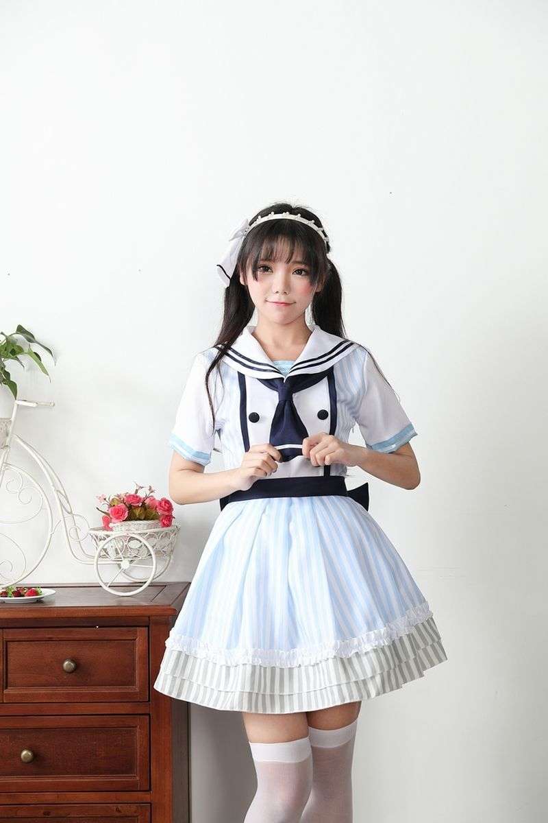 セーラー服 アニメ lovelive 海賊未覚醒コスプレスーツ