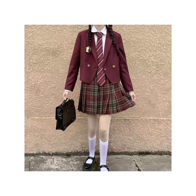 セーラー服 学園風制服 プリーツスカートセット