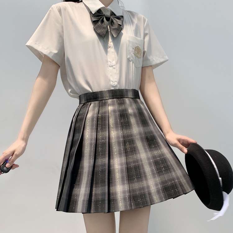 セーラー服 クラシックチェック柄プリーツスカート制服セット