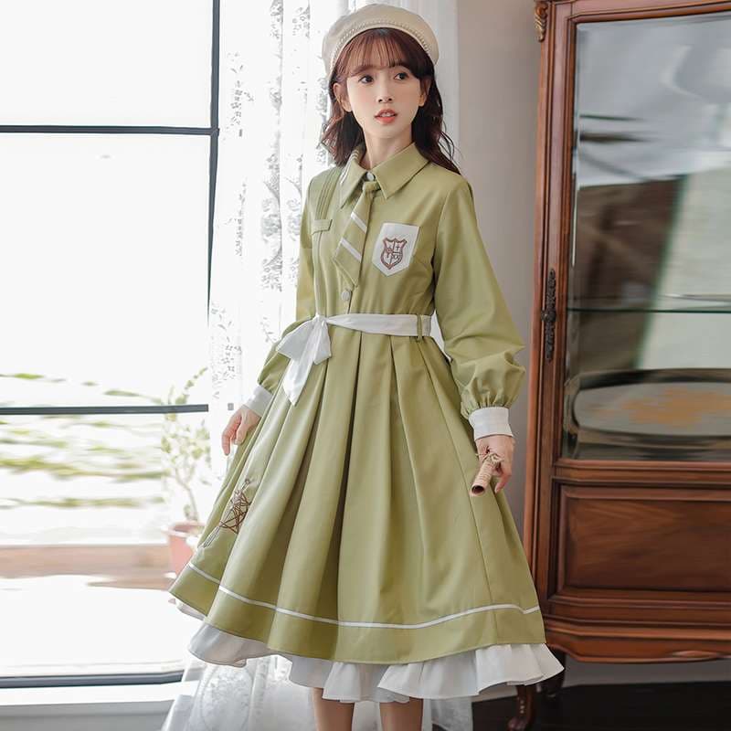セーラー服 学園風レトロワンピース