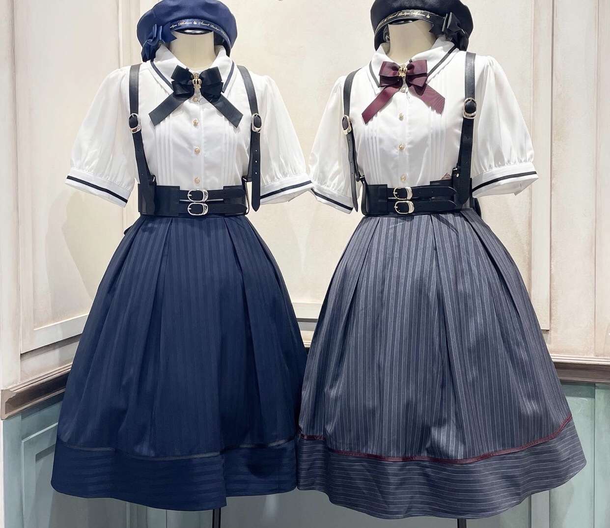 セーラー服 レトロ学園風ゴシックロリータワンピースセット