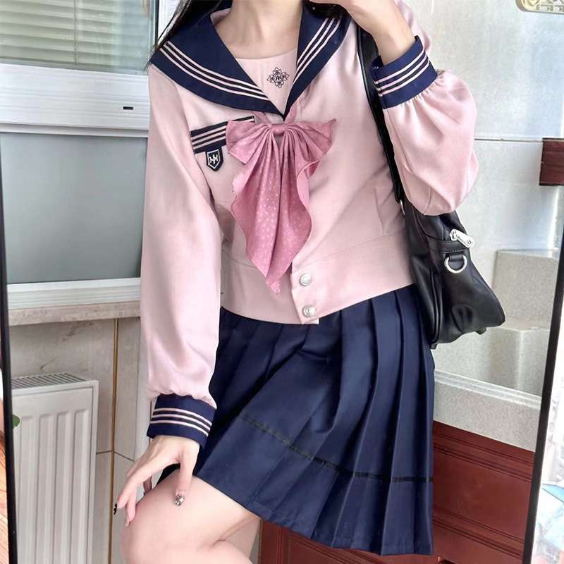 セーラー服 大きなリボンの 制服セット