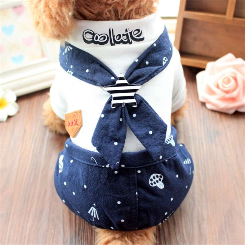 セーラー服 ペット用 風コスチューム