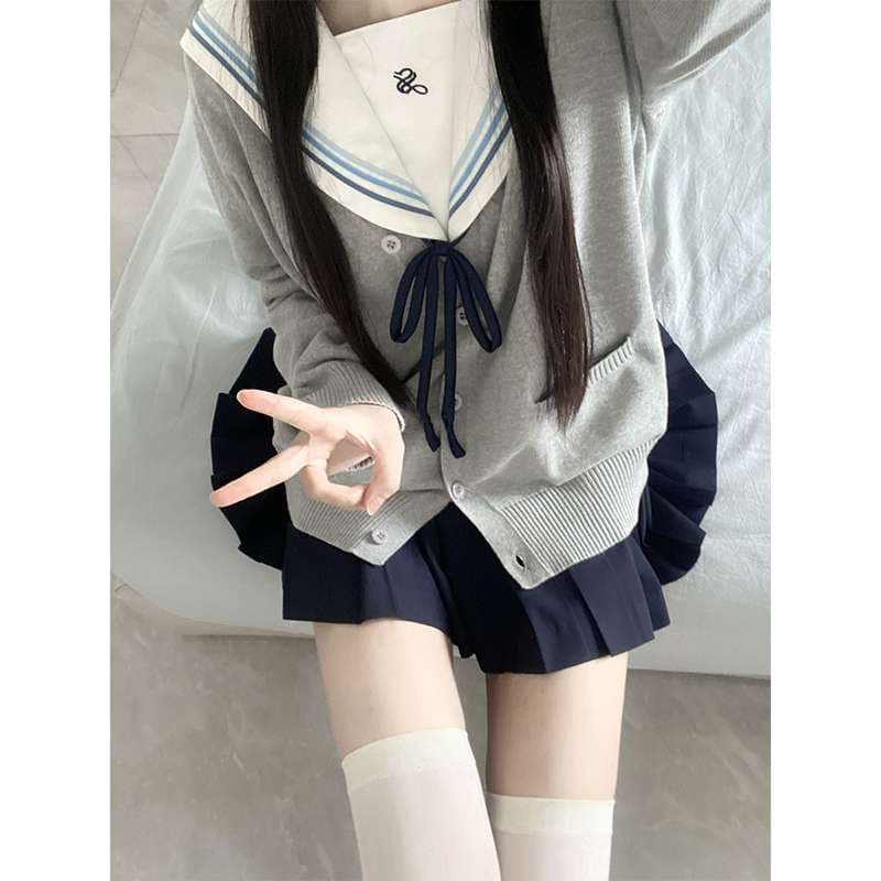 セーラー服 セーラー風学生服 カーディガンセット