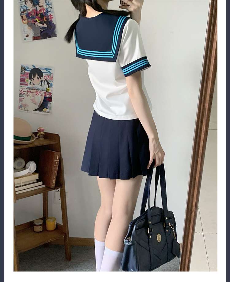 セーラー服 清涼感溢れる夏用 コスプレセット