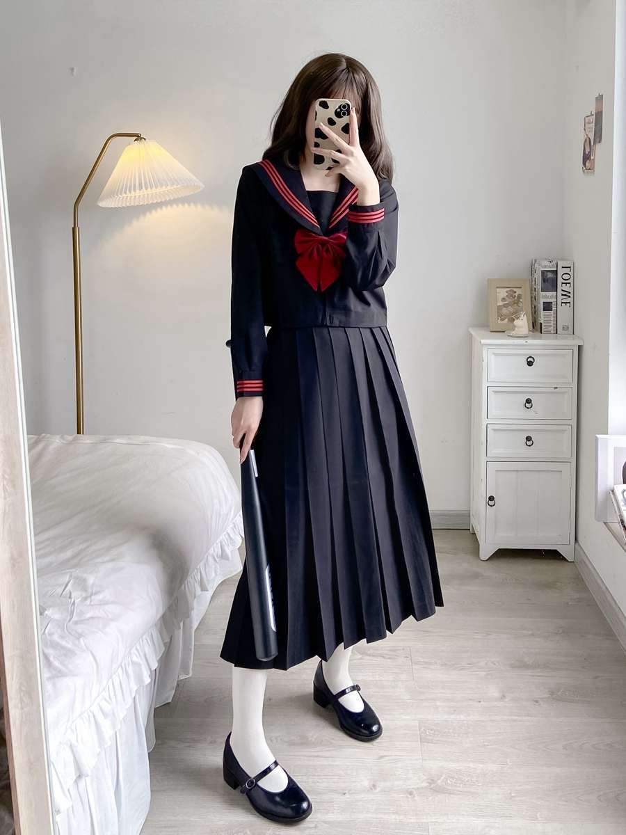 セーラー服 プリーツロングスカート 風制服