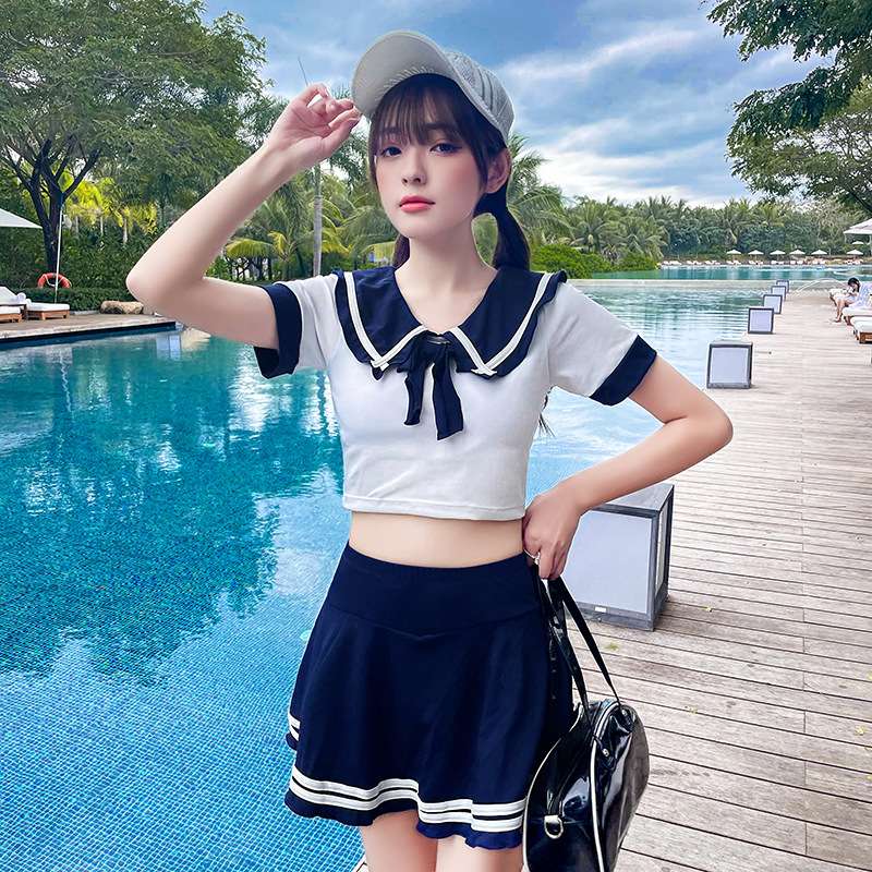 セーラー服 爽やかマリンセーラー風水着セット