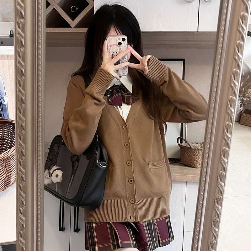 セーラー服 スクールガール風カーディガン制服セット