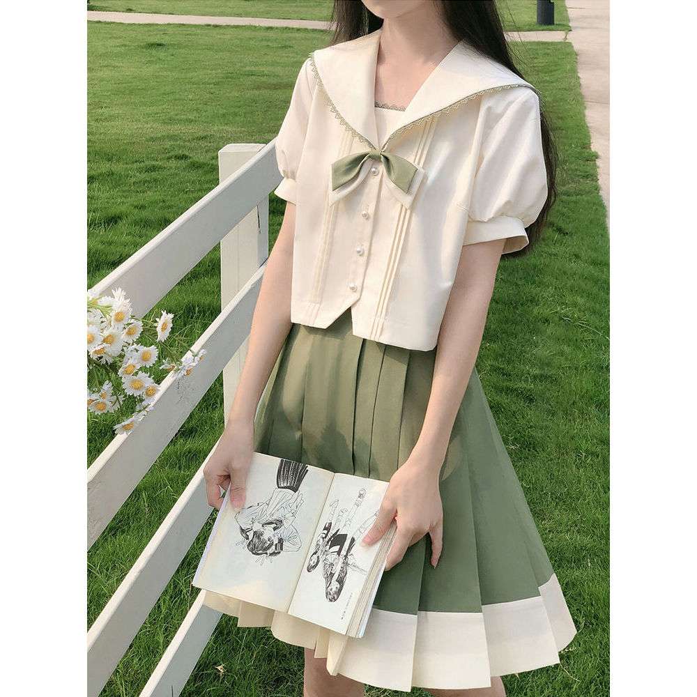 セーラー服 清楚な雰囲気の学生風 セット