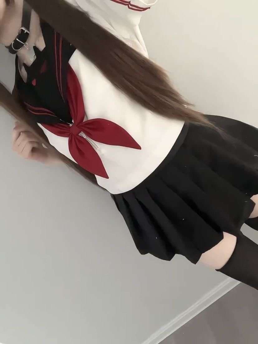 セーラー服 ゴシックテイスト セーラー風制服コスプレセット