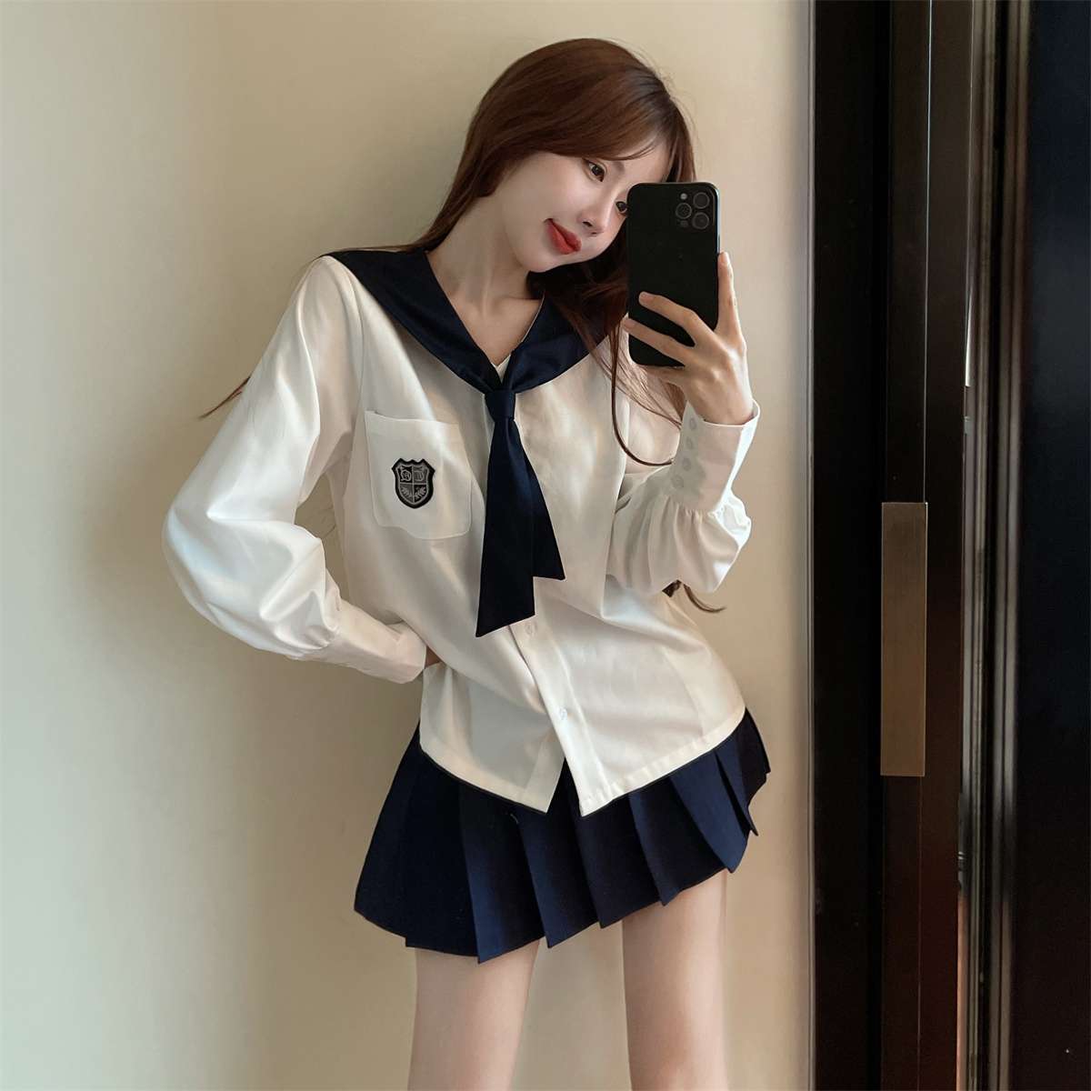 セーラー服 クラシックセーラー風学生服 長袖セット