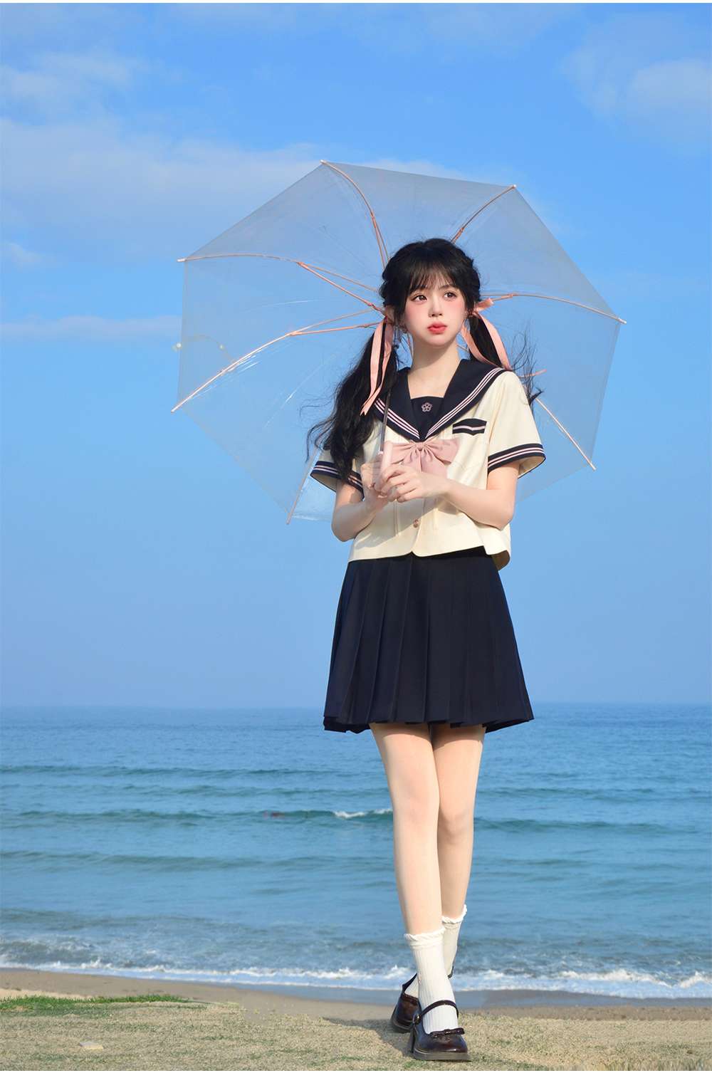 セーラー服 夏の海辺 コスプレ衣装