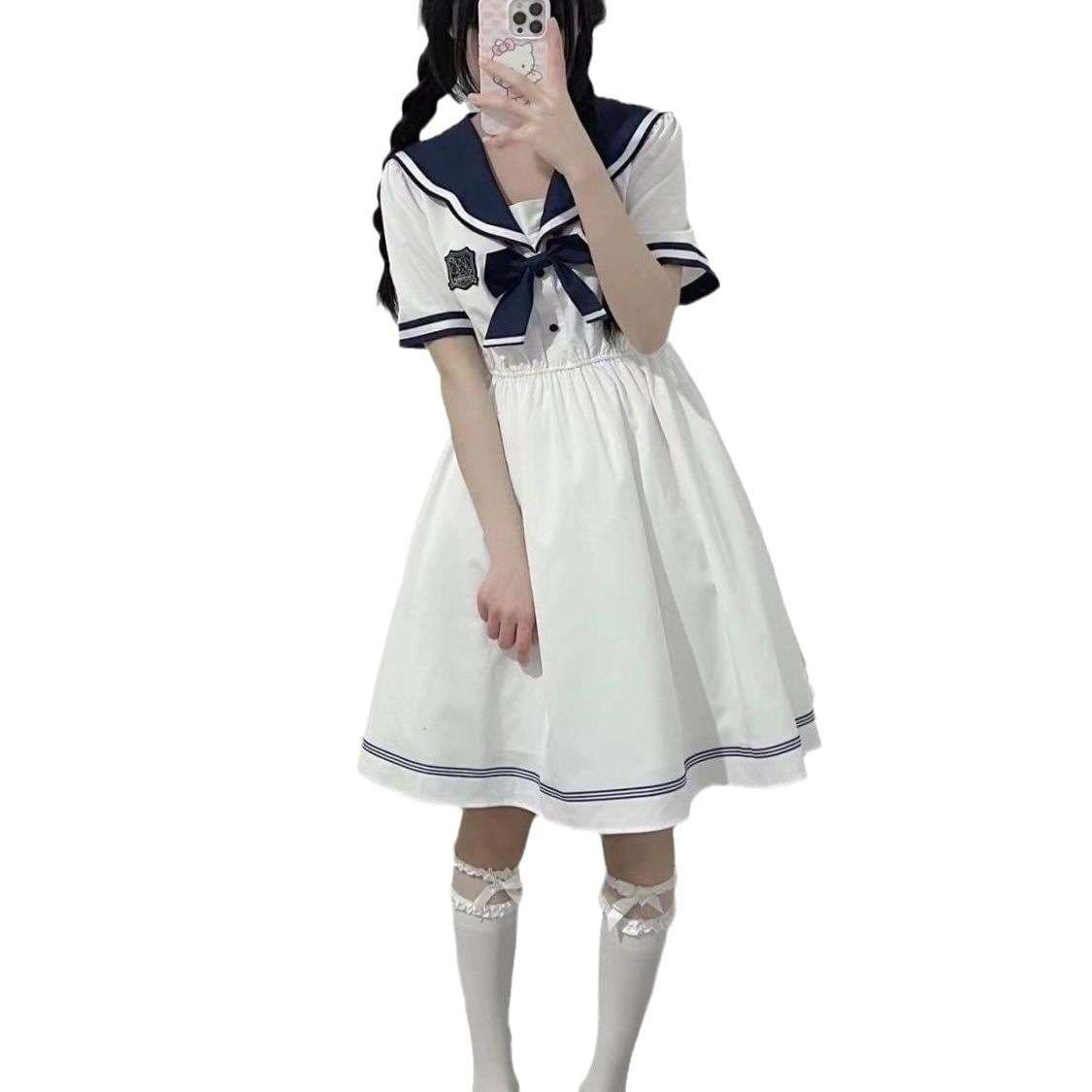セーラー服 ナチュラルリボンセーラーワンピース