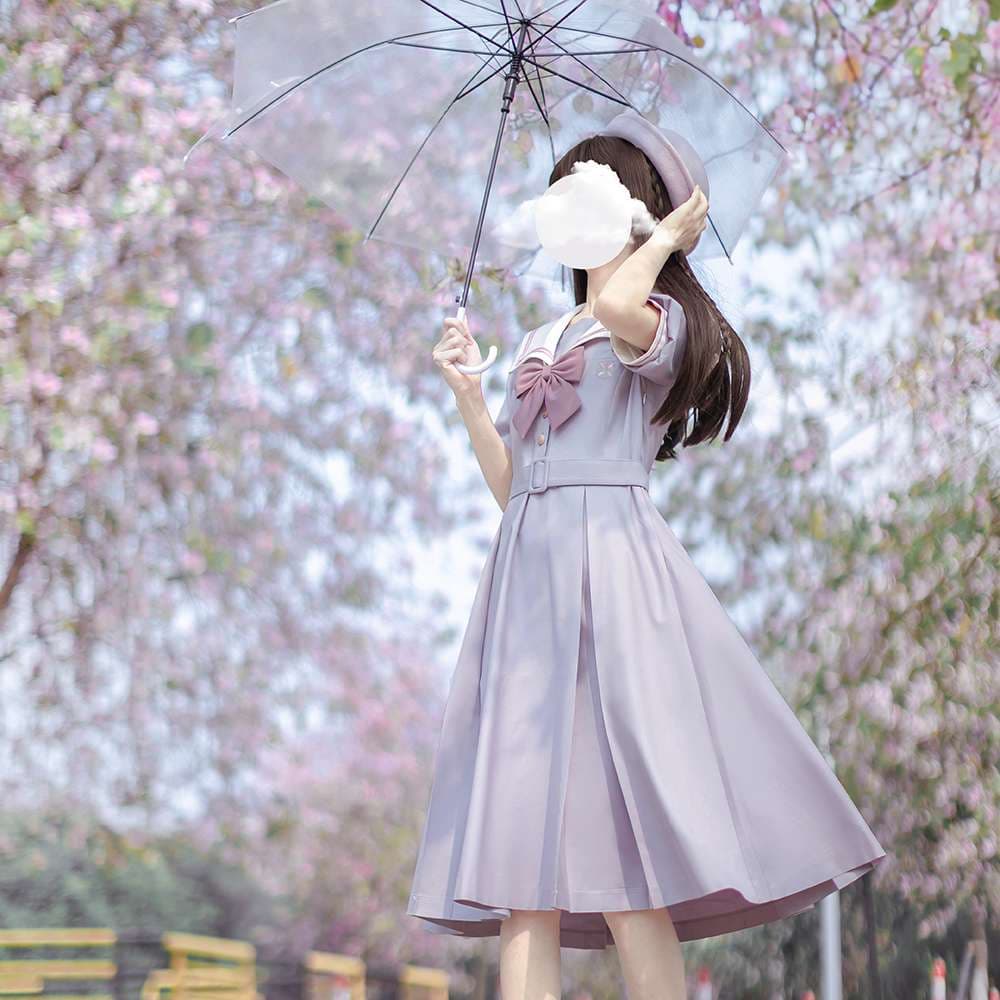セーラー服 春の香りただよう乙女のセーラーワンピース