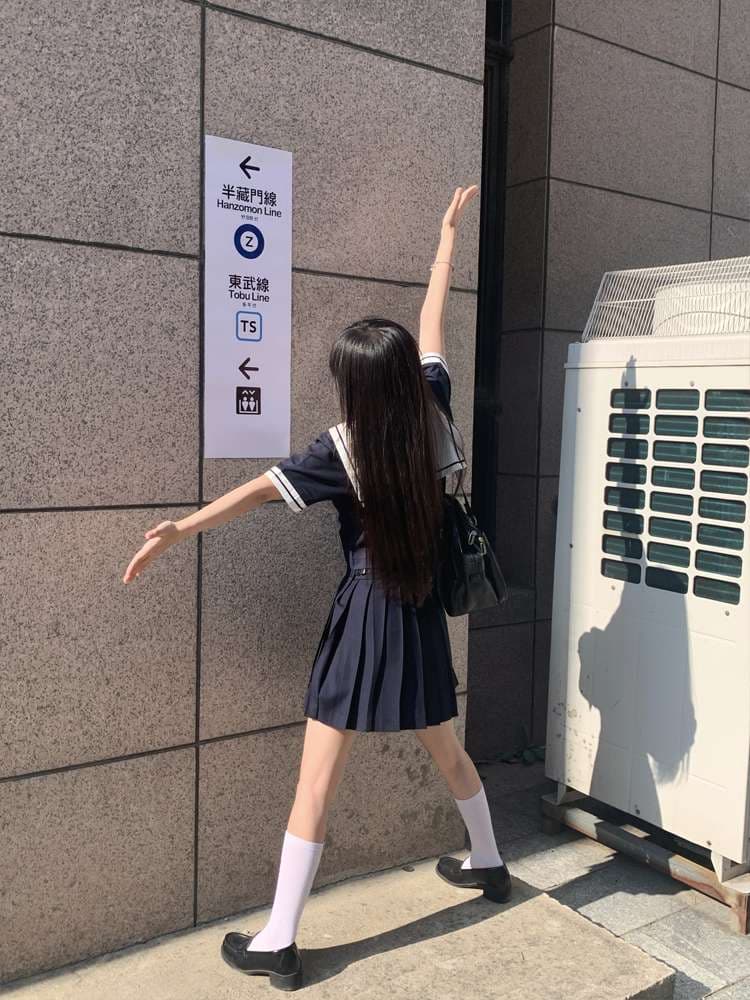 セーラー服 学生風 上下セット