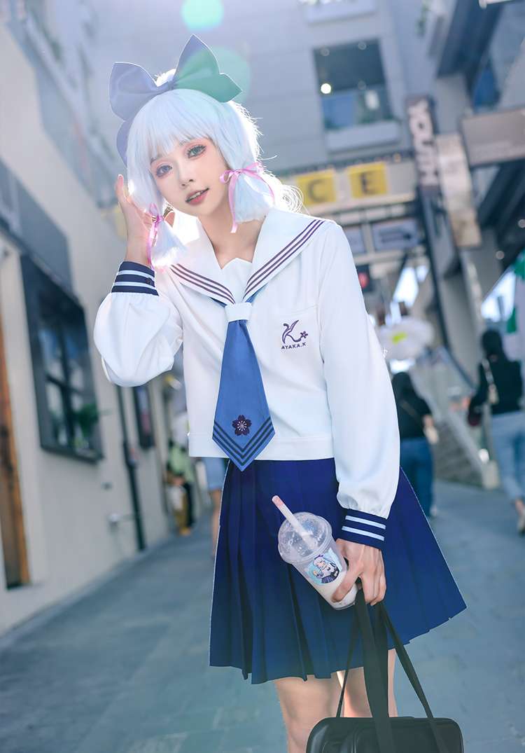 セーラー服 元気いっぱい！アニメ風セーラー制服コスプレセット