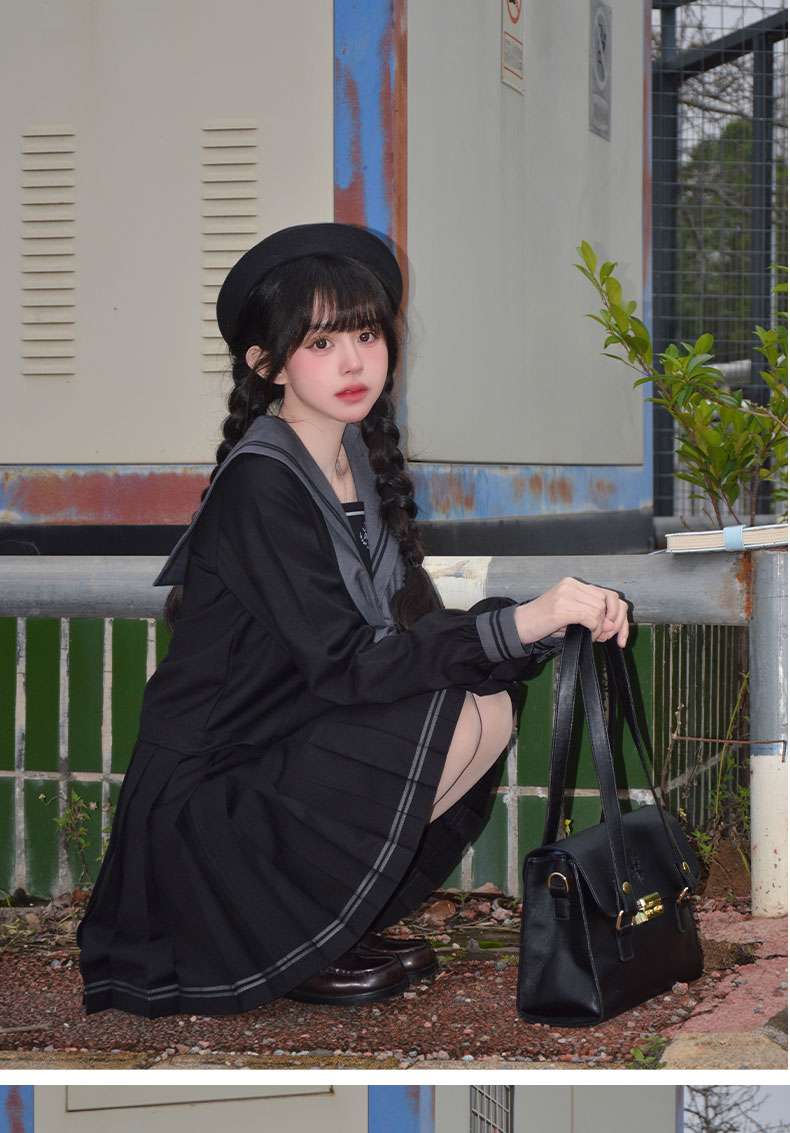 セーラー服 クラシックセーラー風学生服セット