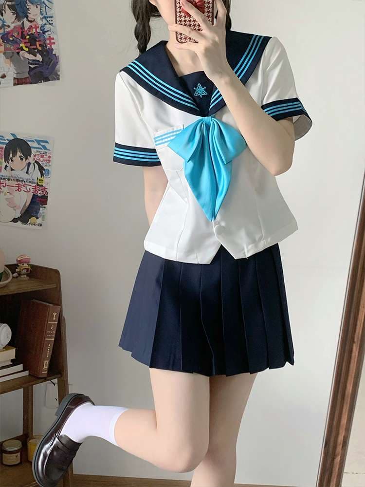 セーラー服 清涼感溢れる夏用 コスプレセット