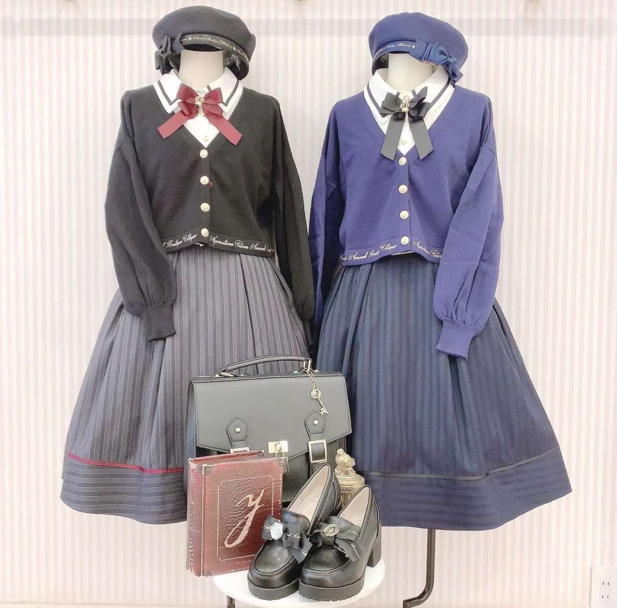 セーラー服 レトロ学園風ゴシックロリータワンピースセット
