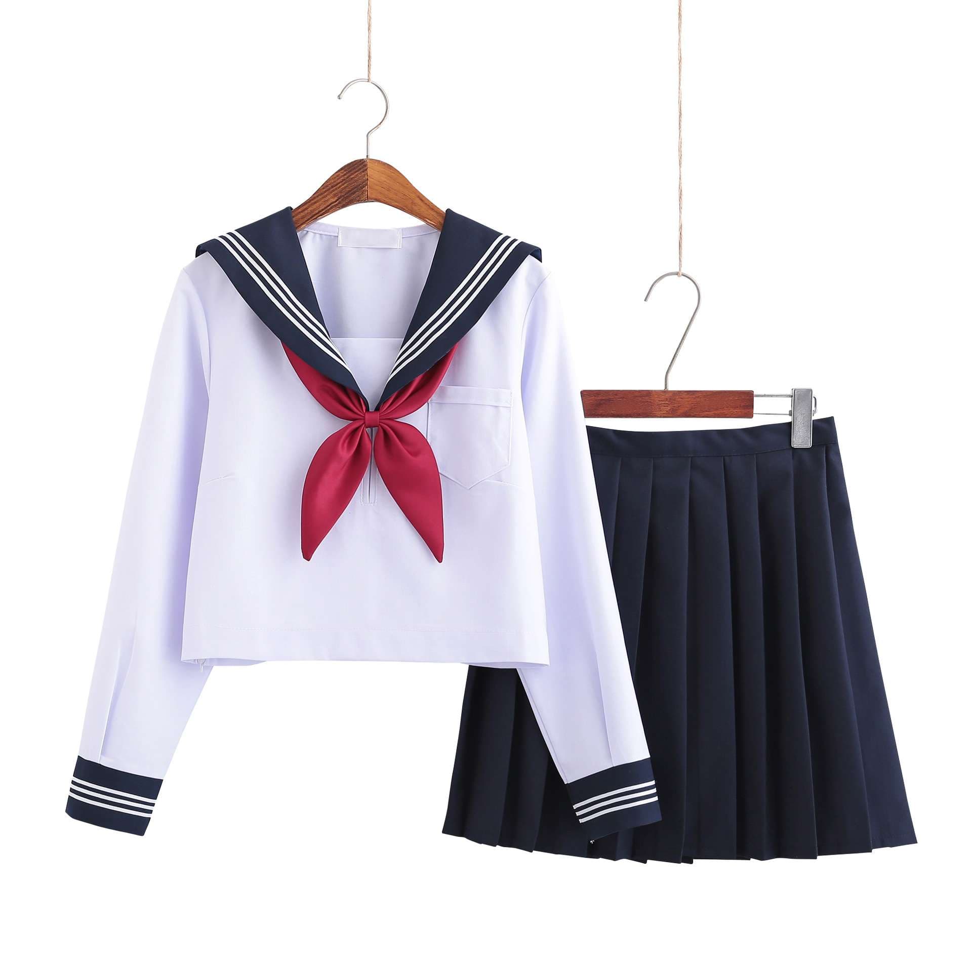セーラー服 【大きいサイズ】女装 コスプレ 学園風 上下セット