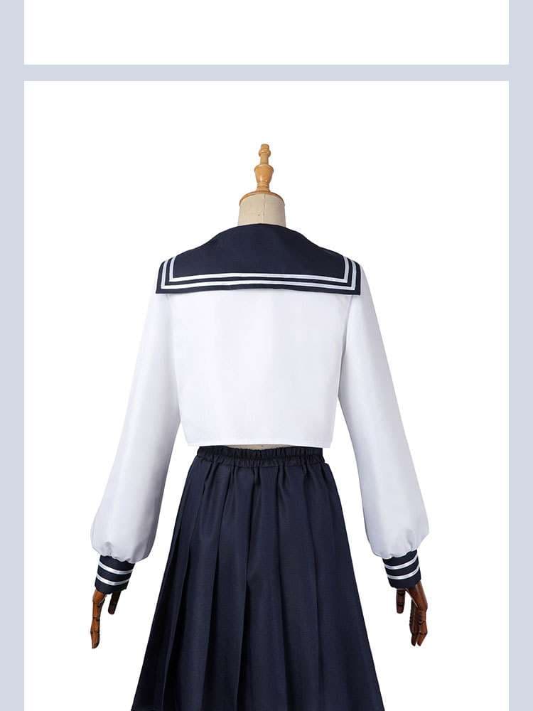 セーラー服 クラシック コスプレ衣装 長袖プリーツスカートセット