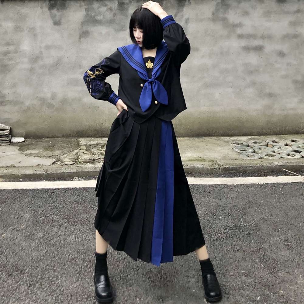 セーラー服 和風デザイン魔法学園風 コスプレ衣装