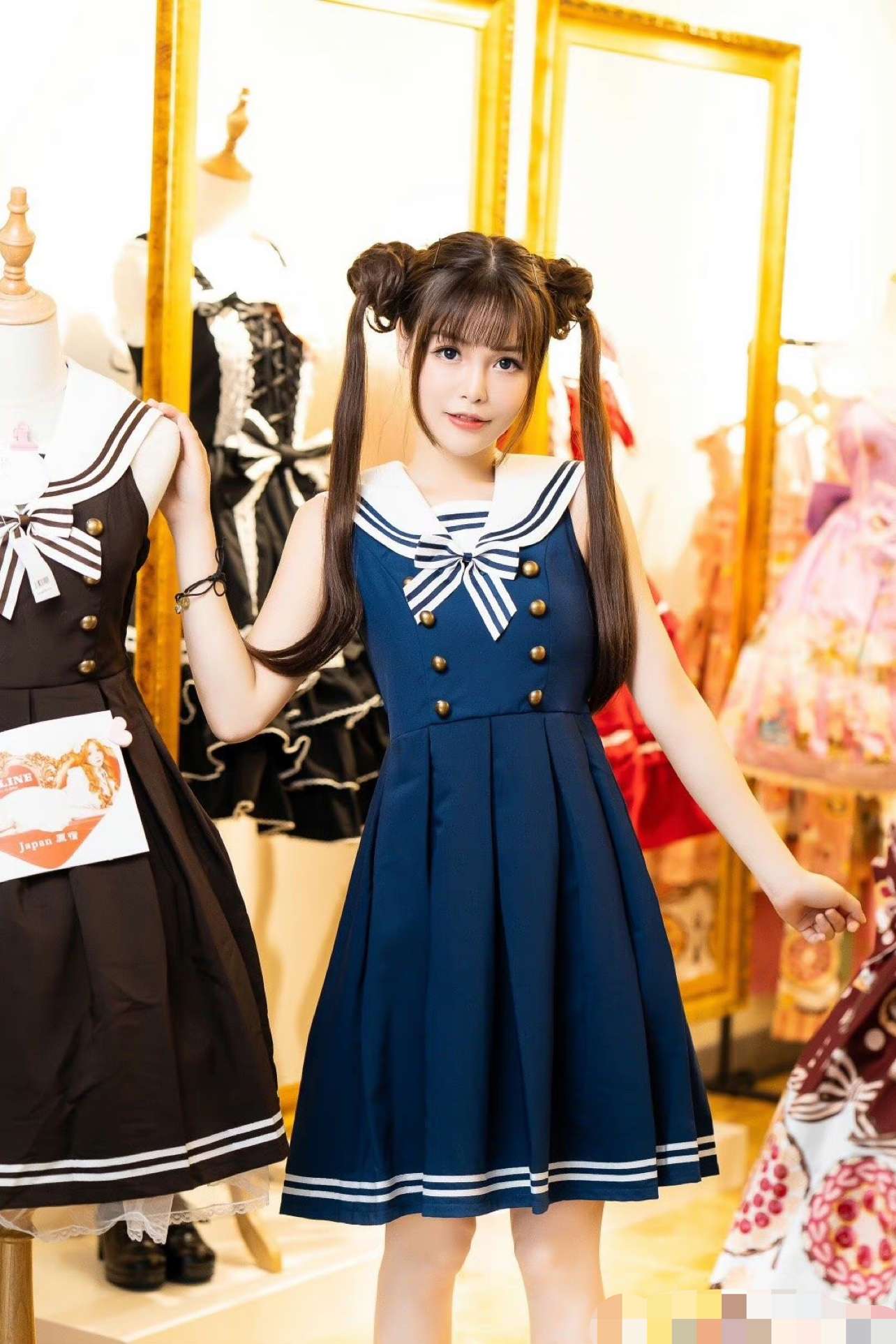セーラー服 乙女心くすぐる甘々セーラーワンピース