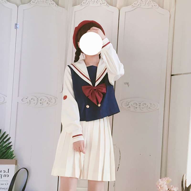 セーラー服 クラシック風 長袖制服セット