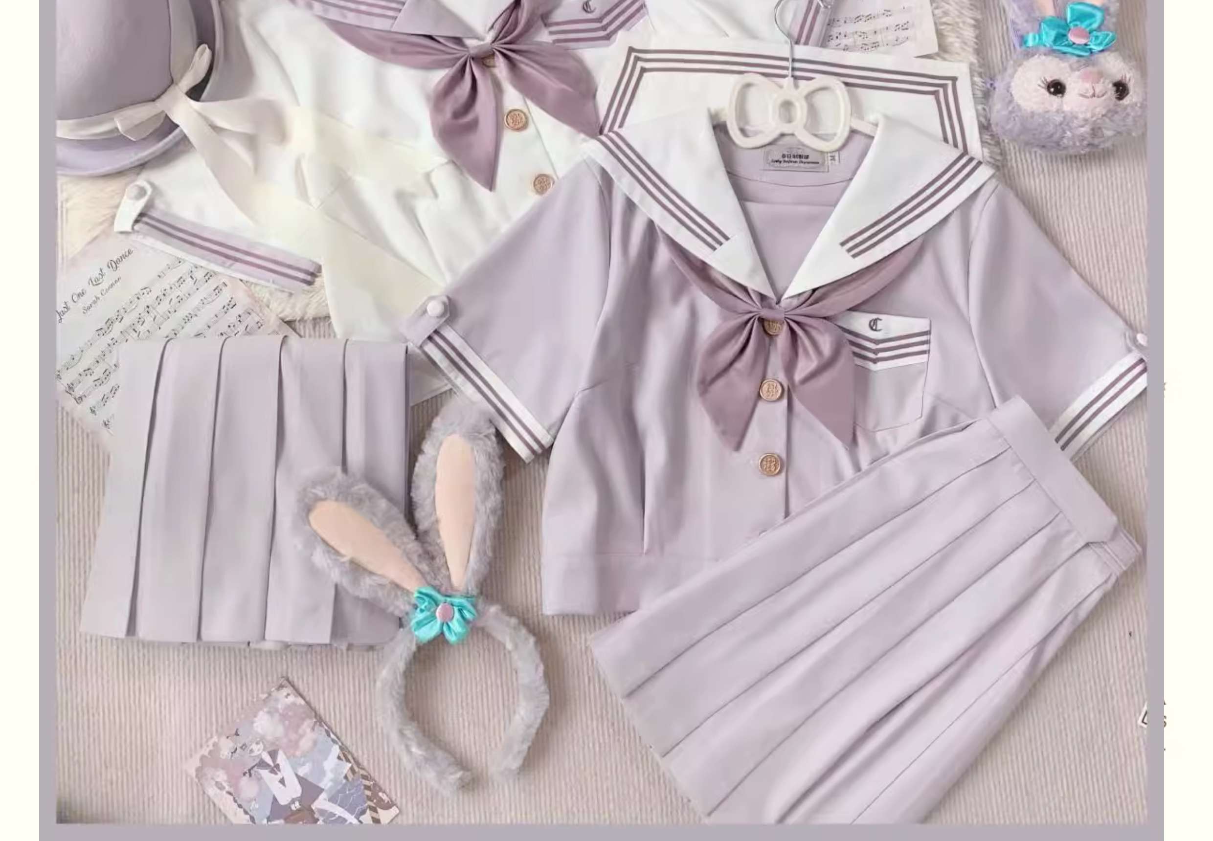 セーラー服 優雅な桜色 セット