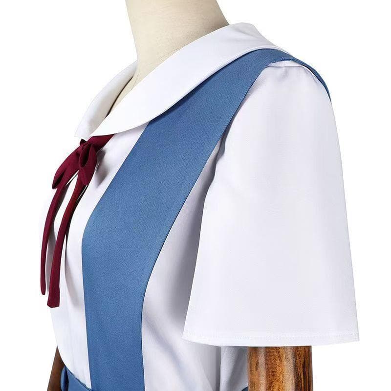 セーラー服 リボン結び清楚 半袖ブラウス