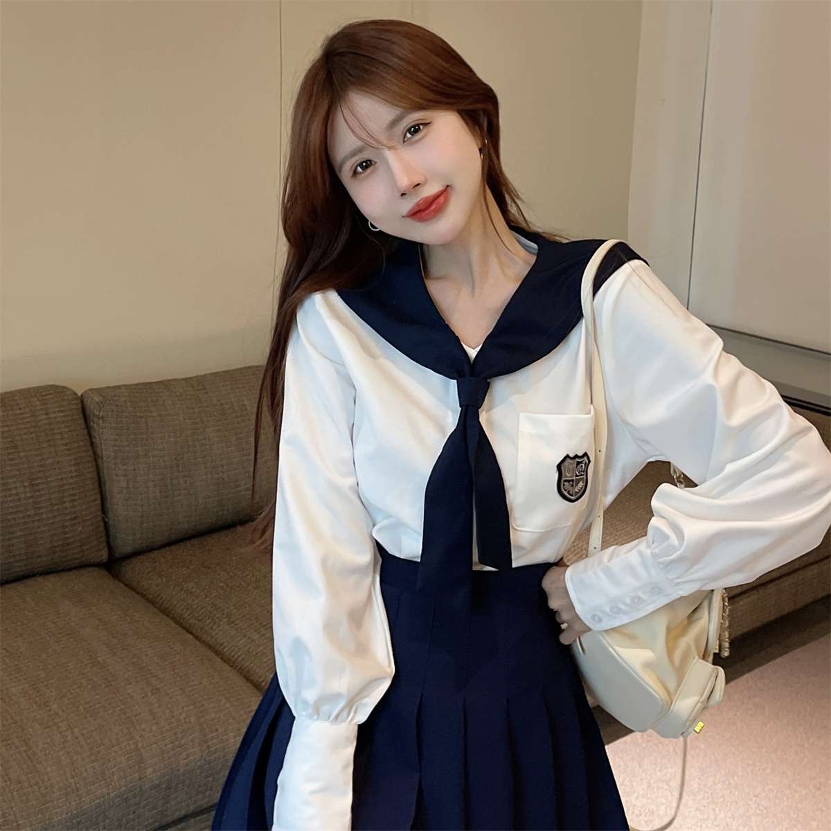 セーラー服 クラシックセーラー風学生服 長袖セット