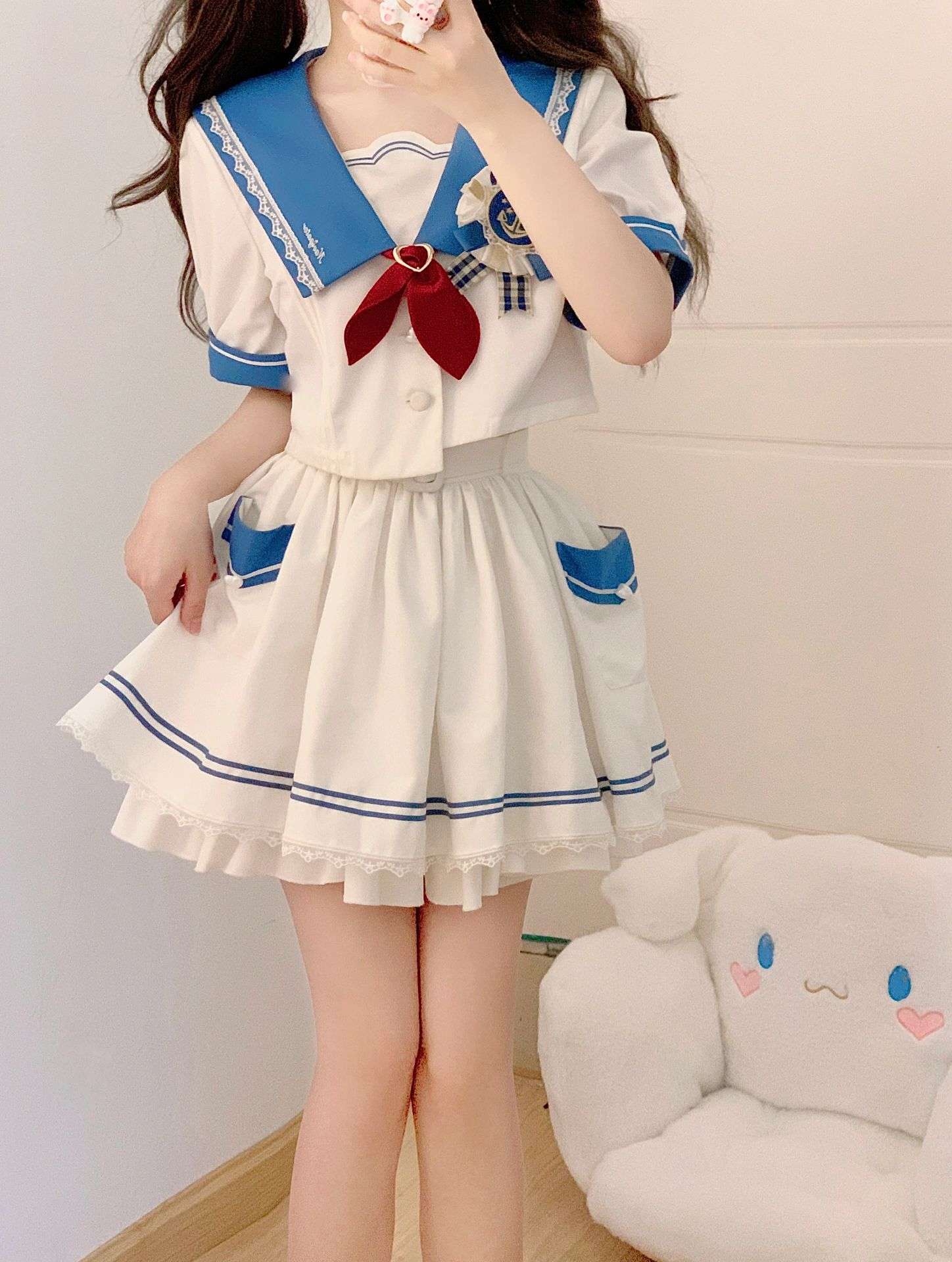 セーラー服 海軍風セーラーコスプレワンピース