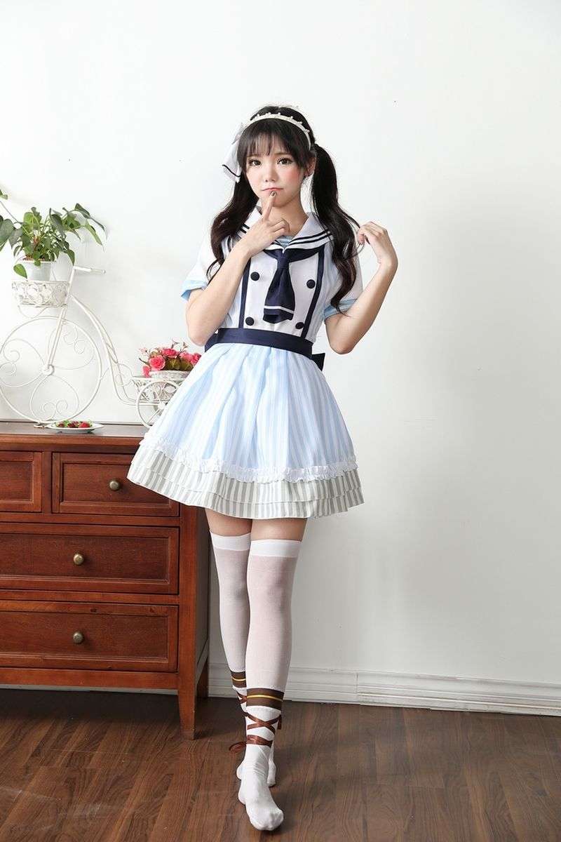 セーラー服 アニメ lovelive 海賊未覚醒コスプレスーツ