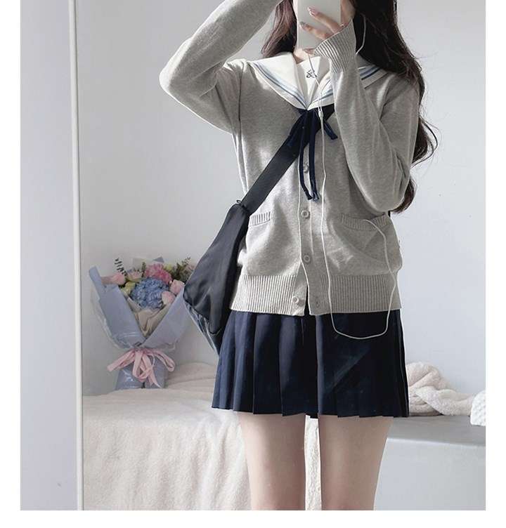 セーラー服 セーラー風学生服 カーディガンセット