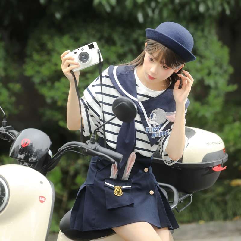 セーラー服 海洋モチーフ セーラーカジュアルセット