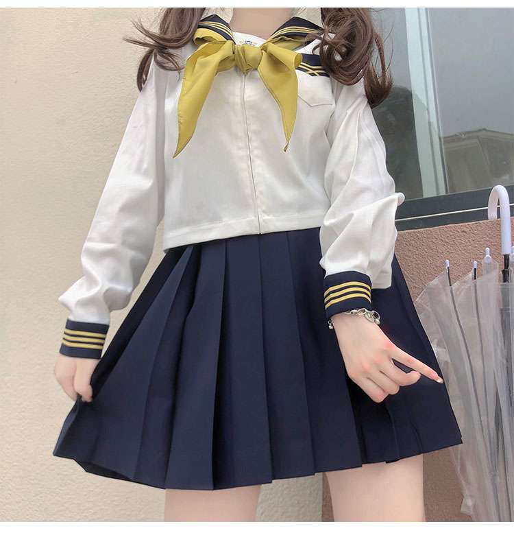 セーラー服 学生風 長袖上下セット