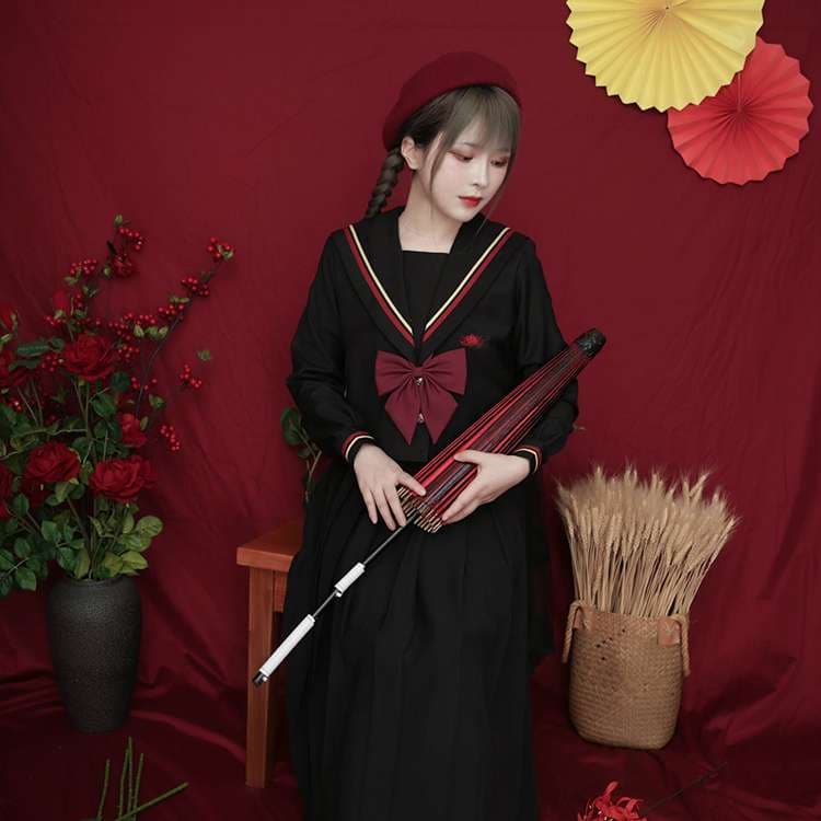 セーラー服 レトロ風セーラーカラー制服ジャケット