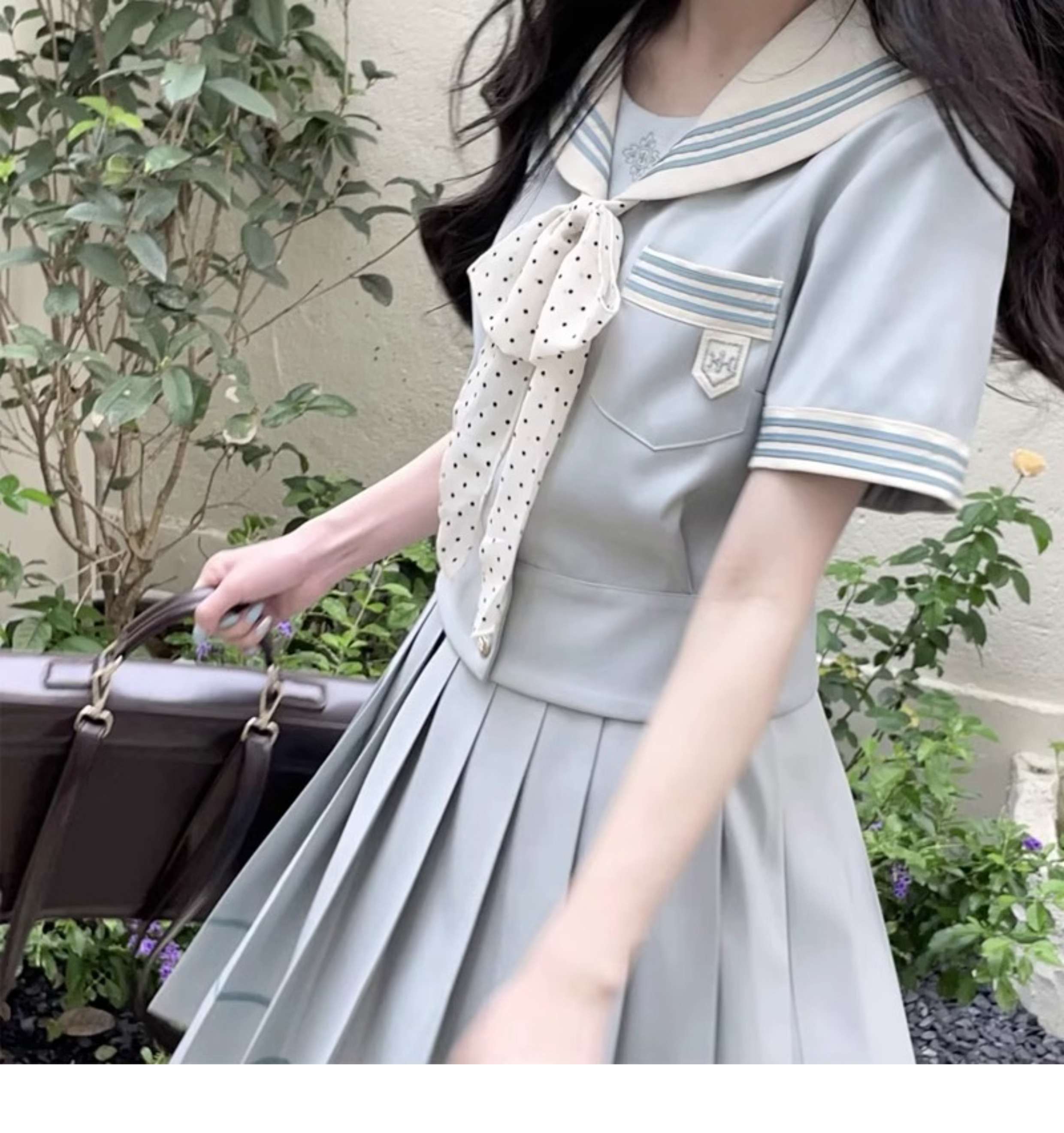 セーラー服 清楚系 コスプレ 制服風ワンピース