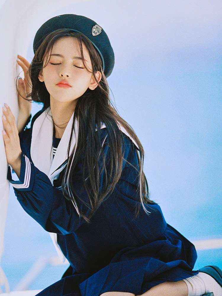 セーラー服 セーラー制服 コスプレセット マリンブルー